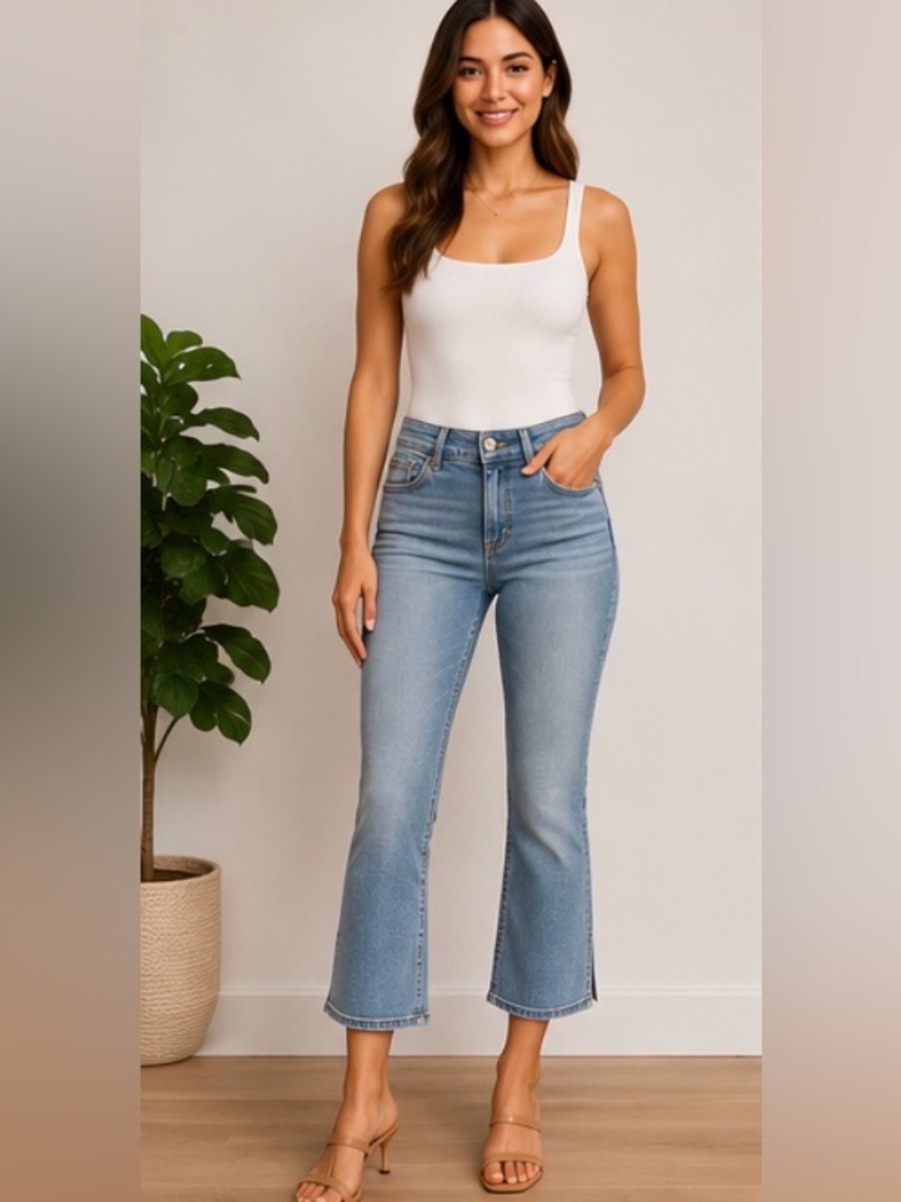 American Eagle Artist Crop Flare Jeans – Women’s Size 8 Short